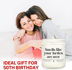 50th Birthday Candle Gift Handmade 7oz for Her or Him 1976