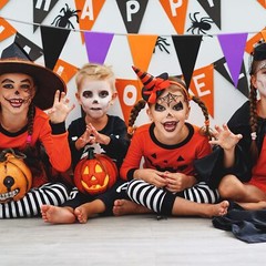165Ft Halloween Pennant Banner Triangle Flags Halloween Party Hanging Decor