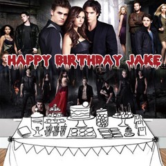 Vampire Diaries Personalised Custom Banner Backdrop Party Decor Birthday Gift