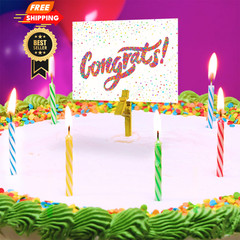BEST PARTY EVER! Cash Stash Cake Surprise 4 inches by 3.5 inches, Multicolor