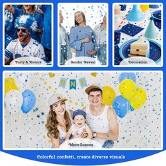 0.5LBS Confetti, dark blue Biodegradable Confetti – Rectangular Fluttering Ti…