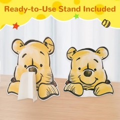 Baby Shower Decoration Large Cute Bear Cutouts with Stand 12 Inches 9 Pack