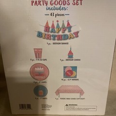 Party In A Box 43 PIECES Happy Birthday Set Includes NEW