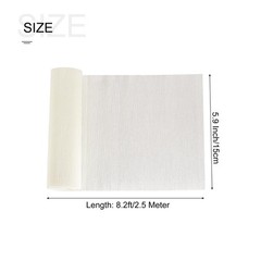 3pcs Crepe Paper Roll Decoration 8.2ft Long 5.9 Inch Wide Beige