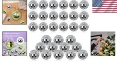 30 Decorative Silver Mirror Disco Balls 3cm – Create a Dreamlike Atmosphere