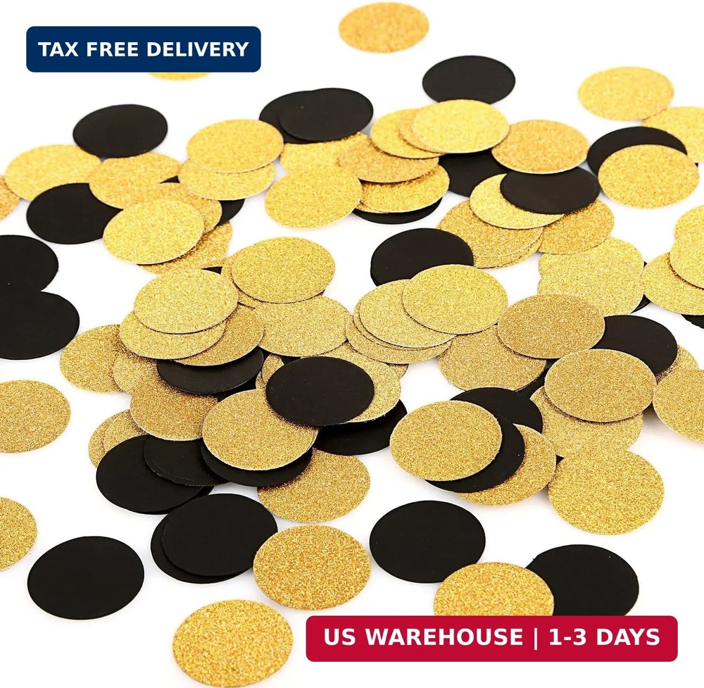 MOWO Glitter Confetti Circles Wedding Party Decor and Table Decor 1.2» in Diame