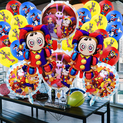 Amazing digital circus BALLOON Party Supplies birthday decoration cupcake topper