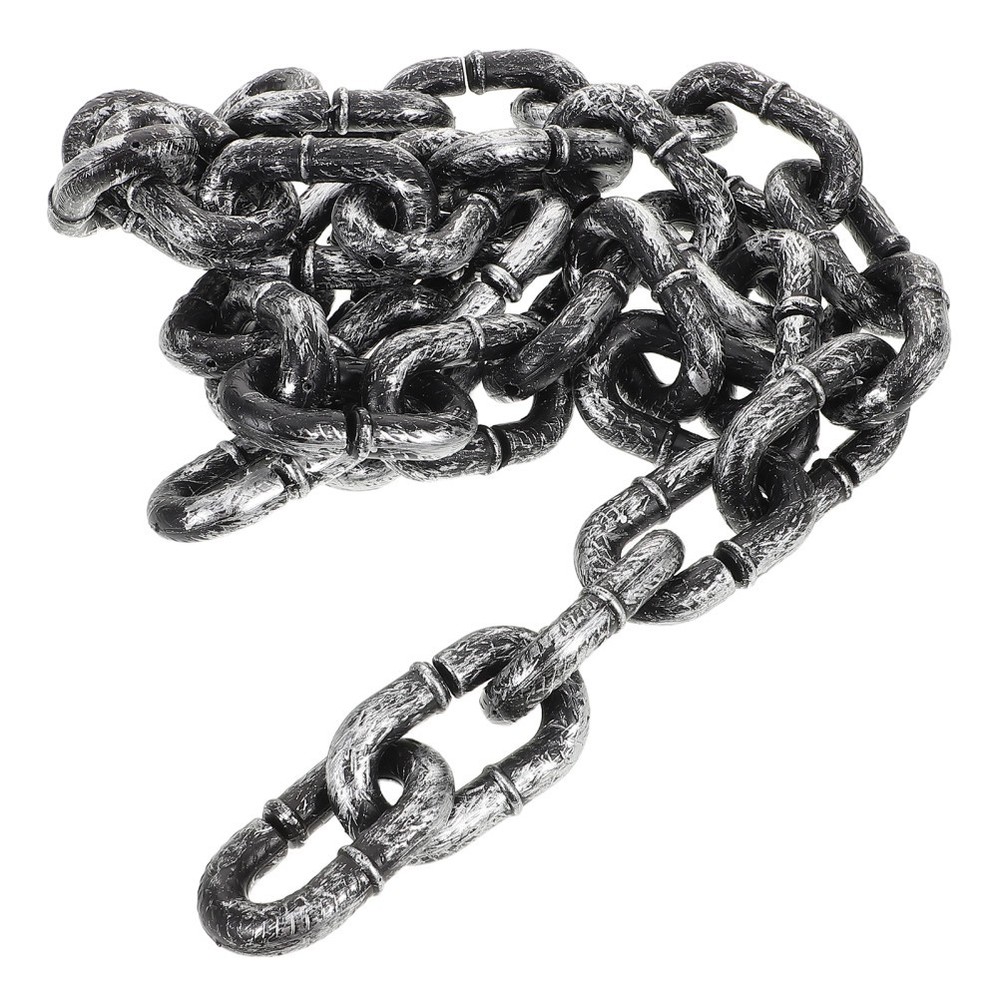 Scary Prop Chain Link Decor Fake Haunted Chains Costume Accessory