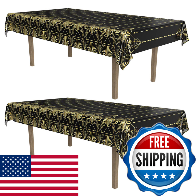 Beistle 2-Count 1920S Tablecover Art Deco Decor Table Decorations For Party