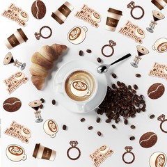 Love is Brewing Bridal Shower Decorations, 200PCS Love is Brewing Coffee Conf…