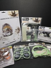 Star Wars Party Decorations+ Mandalorian Balloons, Glasses, Party Favors NEW