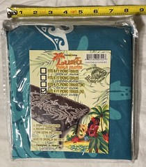 New Hawaiian Honu Turtle Print Cloth Fits 4′ Table Stain Resistant Washable Luau