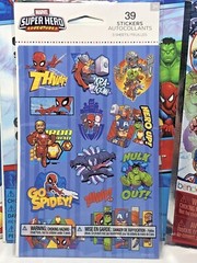 Marvel Super Heros Birthday Party Supplies Tattoos, Stickers, Play Packs, Cards