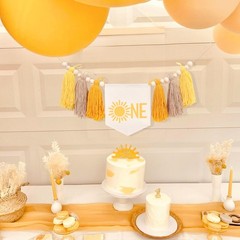 First Trip Around the Sun Boho Banner – You Are My Sunshine, Space Party Deco…
