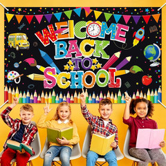 Welcome Back to School Banner Backdrop | Classroom Decorations, School Supplies