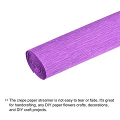 Crepe Paper Roll Crepe Paper Decor 7.5ft Long 20 Inch Wide, Light Purple