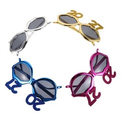 4pcs Happy New Year Glasses – Novelty 2027 Eyewear – Funny Unisex