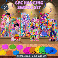 Kpop demon hunters anime Party Supplies birthday decoration balloon topper