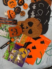 Halloween Party Decoration Supplies for Bags Wall Hangers Pencils Banner