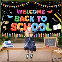 , Welcome Back To School Banner – XtraLarge, 72×44 Inch | Back To School Back…