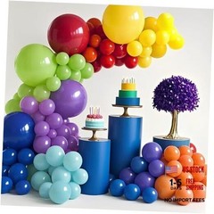 147 Pcs Asssorted Balloons Arch Kit Rainbow Balloons Different Sizes for