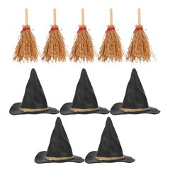 10Pcs Reusable Wizard Caps and Mini Witch Hats for Halloween Decoration Set