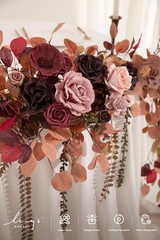 Ling’S Moment Lings Moment 9Ft Eucalyptus And Willow Leaf Garland White Flower