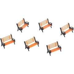 Model Train HO TT/Scale 1:87 Bench/ Chair Settee Street/ Park Layout 10pcs / New