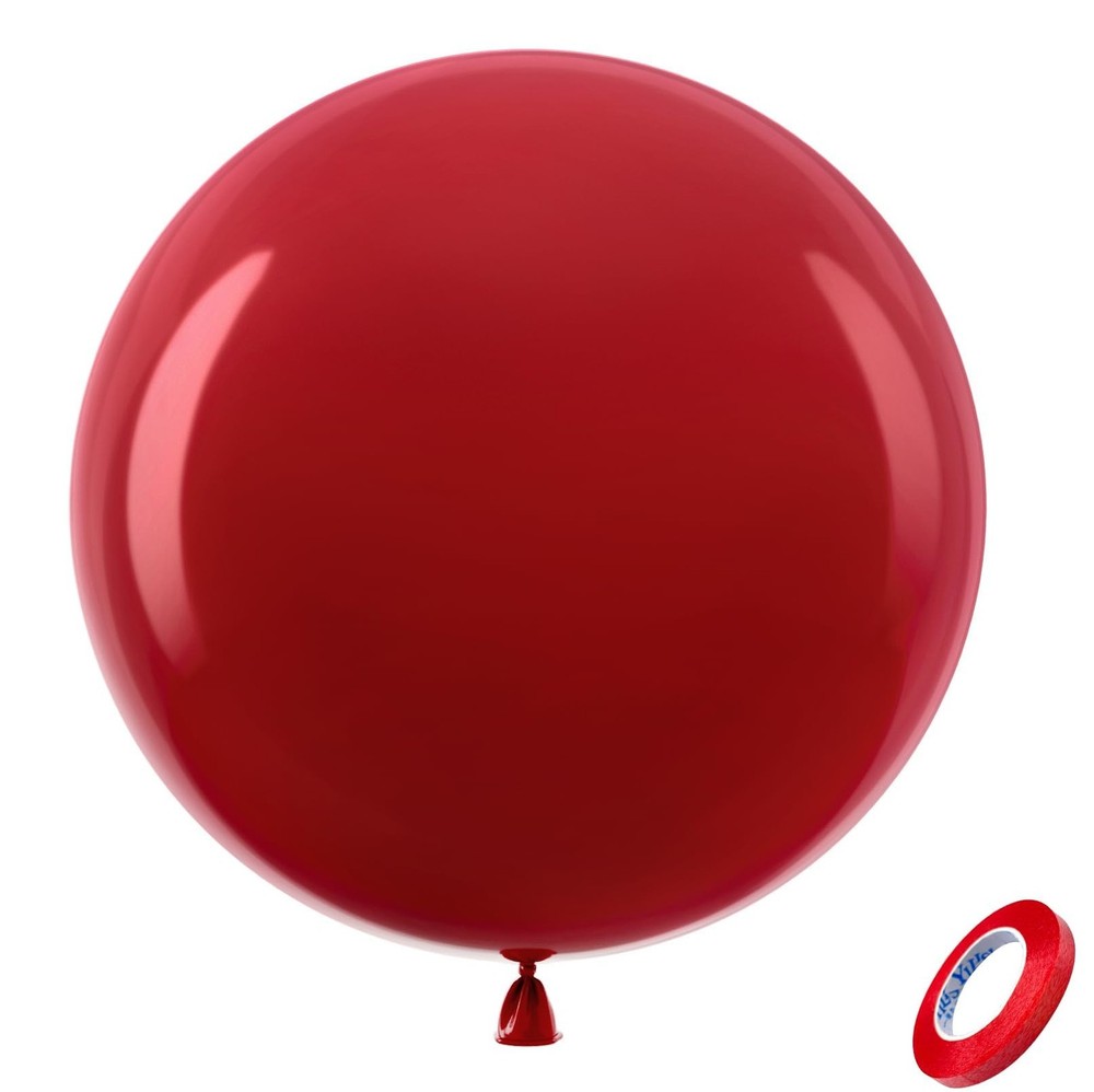 Burgundy Giant Balloons 36 Inch 8 Pack Jumbo Dark Ruby Balloons Large Round …