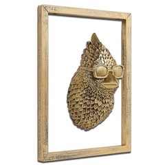Bird Wall Art Decoration Sculpture(Cardinal,Gift Metal Frame)- Exquisite Wall…