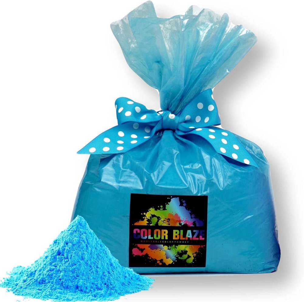 Color Blaze – 5lbs Blue Colored Powder – Holi Fun Run Color War Festival Party
