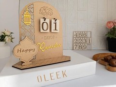 Advent Calendar for Ramadan – Wooden Ramadan Decorations 2024-30 Days Ramadan