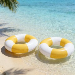4PCS Inflatable Pool Floats 35″ Swimming Rings Large Inner Tube Swimming Pool…