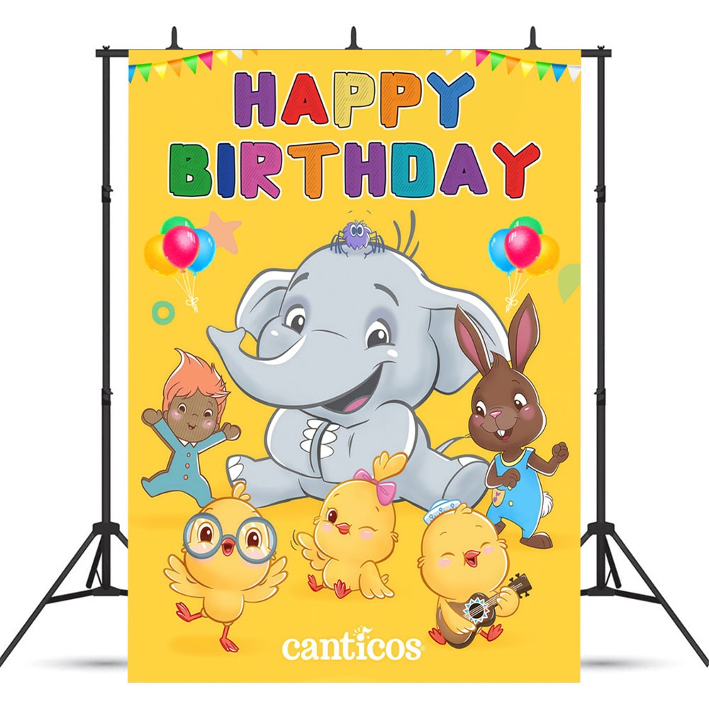 Canticos Party Supplies Backdrop Banner Poster Vinyl Birthday Gift 5x3ft 7X5ft