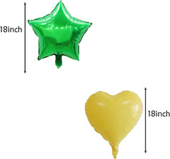6PCS Corn Balloons Vegetables Corn Foil Mylar Balloons for Corn Themed Party Bir