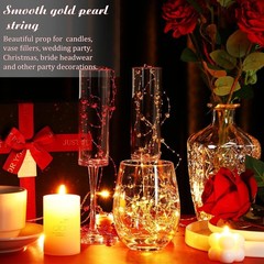 Durable 157 Feet Red Faux Pearl String – Chic Vase Filler for Weddings & Parties