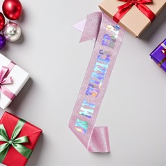 Birthday Sash for Women: Iridescent Shoulder Stole – in My Thirties