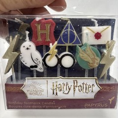Papyrus Birthday Candles, Harry Potter Cake Topper (9-Count)