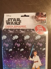 Disney STAR WARS Photo Backdrop 8 FT Long NEW Sealed Package Birthday Party 2pc