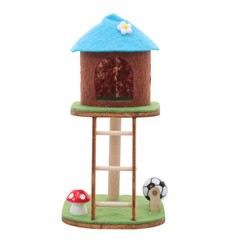 Mini Cat Climbing Frame Ornaments Dollhouse Decor Bedroom Furniture Shelves