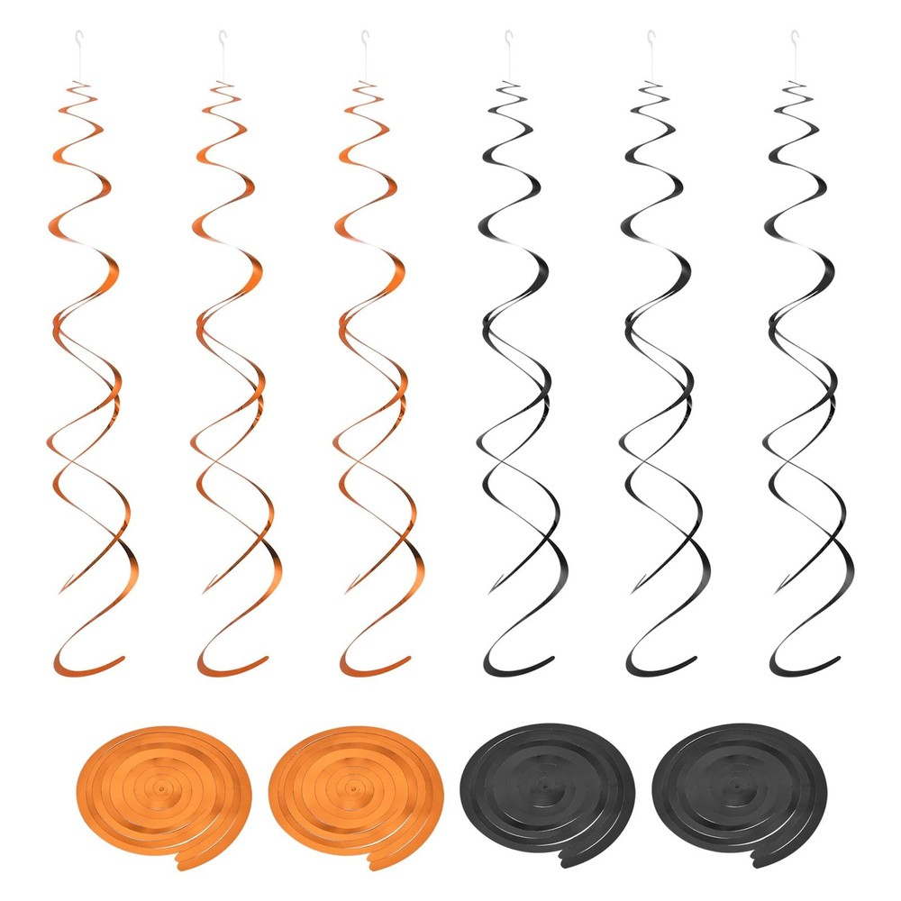 20 Pcs Party Hanging Swirls Double Strip Streamer Ceiling Decorations Set