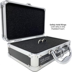 Ring Security Ring Bearer Briefcase with Padded Slits to Hold Rings – Ring Be…