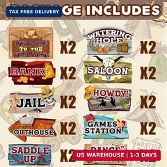 Hooqict Western Birthday Party Decorations 20 Pieces Cowboy Themed Party Signs W