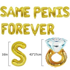USA FAST FREE SHIPPING Same Penis Forever Bachelorette Wedding Party Decorations