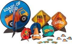 Construction Zone Tractor Kids Birthday Party Centerpiece Table Decorating Kit