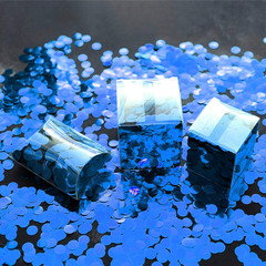 Blue Foil Metallic Round Table Confetti Decor Circle Dots Mylar Table Scatter Co