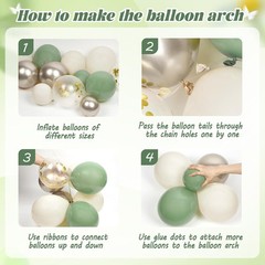 Sage Green Birthday Party Decorations with Happy Banner