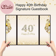 Birthday Party Decorations, Signing Card Board with Magnetic Closure, Happy Birt