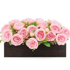 Flower Centerpieces for Table, Artificial Floral Arrangement 4Pcs UV Resistan…