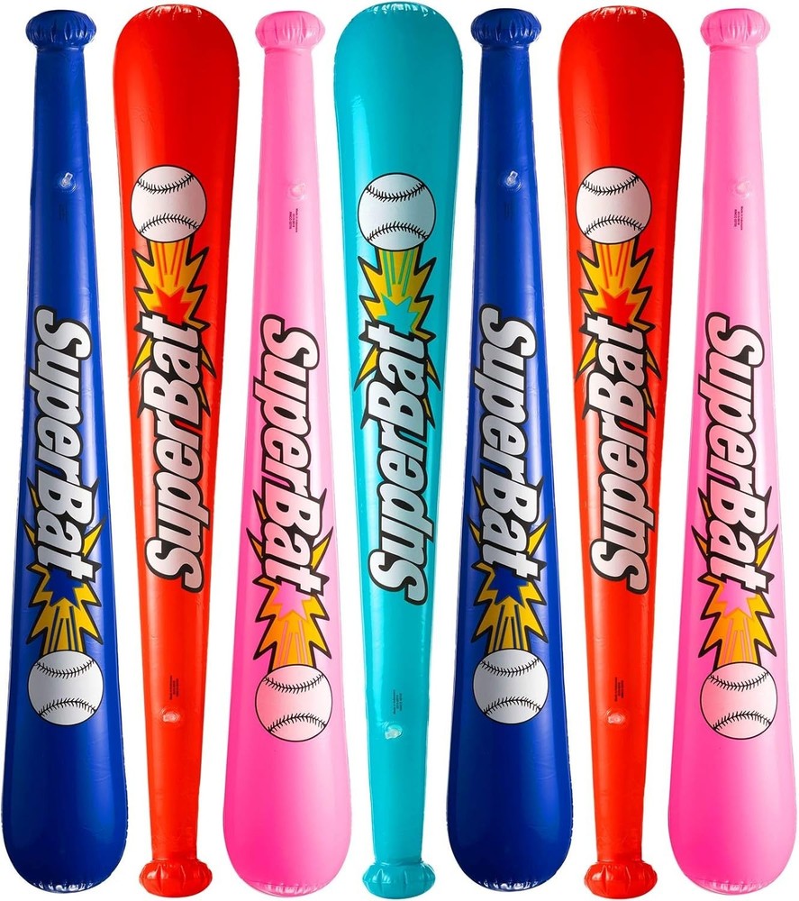 Inflatable Baseball Bats in Bulk – (Pack of 12) – Giant 42 Inch Baseball Party F
